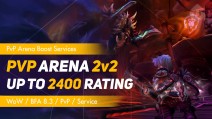 WoW PvP Arena 2v2 Rating Boost up to 2400
